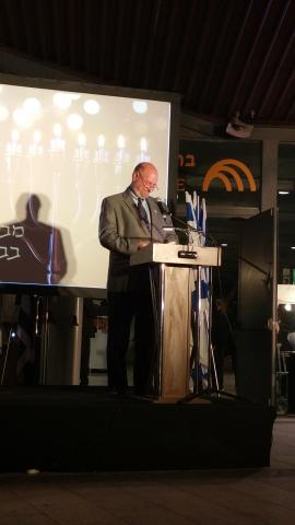 Jerry Klinger Speaking at Machal Monument Dedication