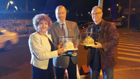 Mini Monuments for Deputy Mayor Yael Antebi and Jerry Klinger, presented by Sculptor Sam Philipe